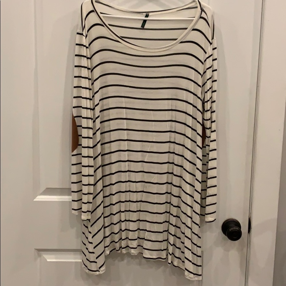 3/4 Sleeve Stripe Shirt